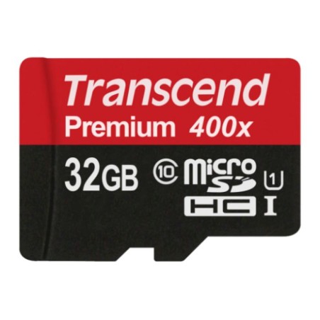 TRANSCEND MicroSDHC karta 32GB Premium, Class 10 UHS-I 300x, bez adaptéru