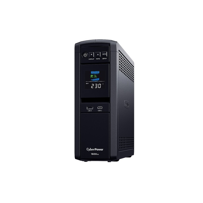 CyberPower PFC SineWave LCD GP UPS 1600VA/1000W, Schuko zásuvky