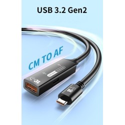PremiumCord USB-A repeater + kabel USB-C, 7m
