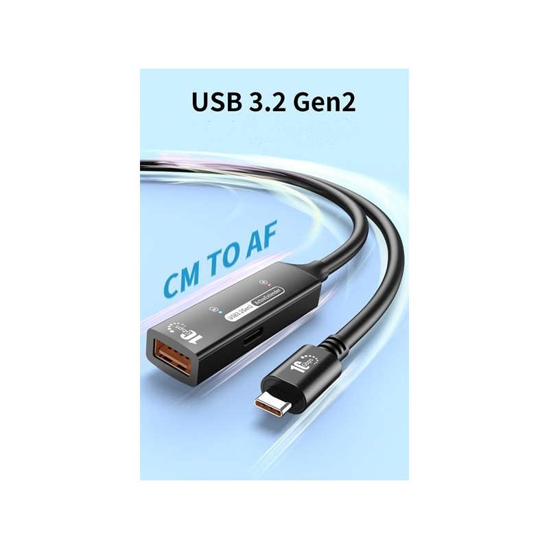 PremiumCord USB-A repeater + kabel USB-C, 7m