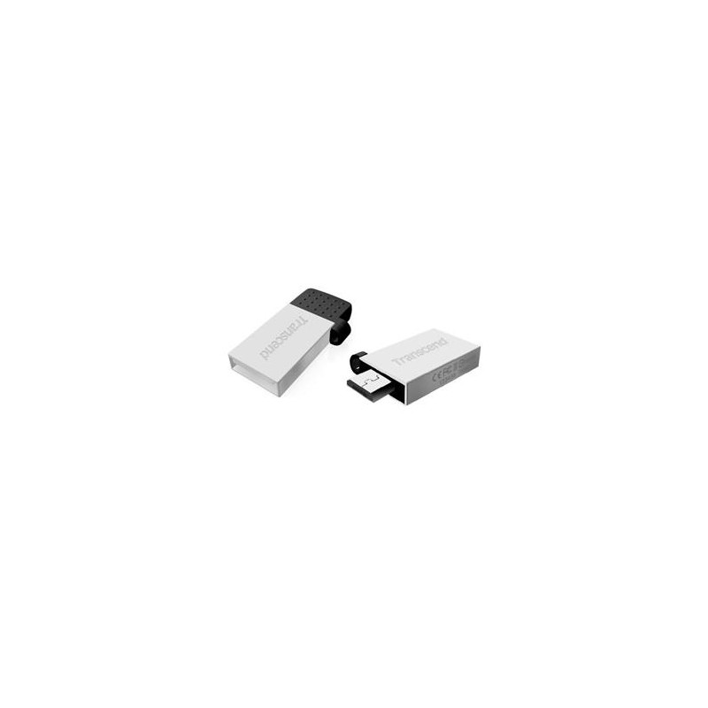 Transcend JetFlash Mobile 380 - Jednotka USB flash - 16 GB - USB 2.0 - stříbrná