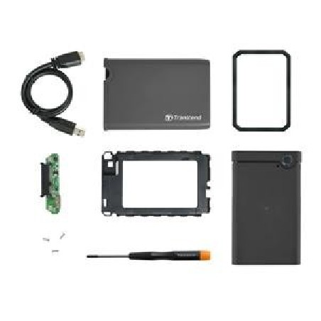 Transcend StoreJet 2.5" - Kryt úložiště - 2.5" - SATA 6Gb/s - USB 3.0