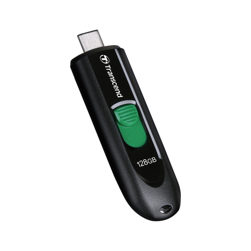 Transcend JetFlash 790C - Jednotka USB flash - 128 GB - USB-C 3.2 Gen 1 - černá