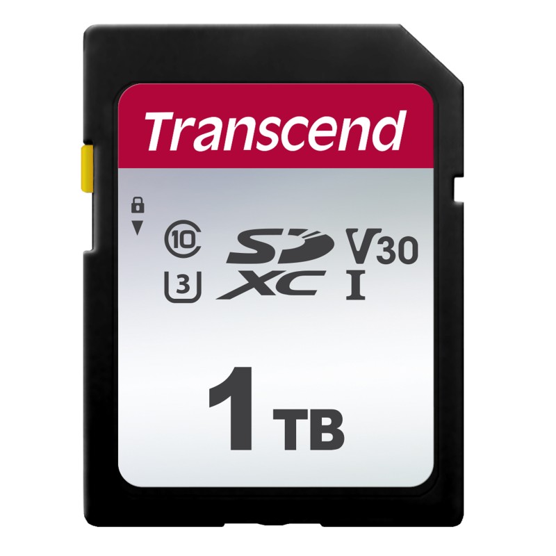 Transcend 300S - Paměťová karta flash - 1 TB - Video Class V30 / UHS-I U3 / Class10 - SDXC UHS-I