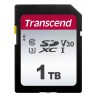 Transcend 300S - Paměťová karta flash - 1 TB - Video Class V30 / UHS-I U3 / Class10 - SDXC UHS-I