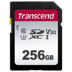 Transcend 300S - Paměťová karta flash - 256 GB - Video Class V30 / UHS-I U3 / Class10 - SDXC UHS-I