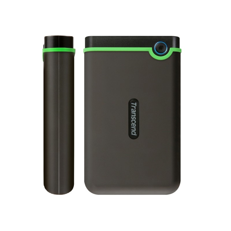 Transcend StoreJet 25M3 - Pevný disk - 4 TB - externí (přenosný) - 2.5" - USB 3.1 Gen 1 - AES - železně šedá