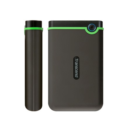 Transcend StoreJet 25M3 - Pevný disk - 4 TB - externí (přenosný) - 2.5" - USB 3.1 Gen 1 - AES - železně šedá