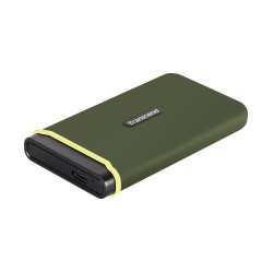 Transcend ESD380C - SSD - 4 TB - externí (přenosný) - USB 3.2 Gen 2x2 - armádní zelená