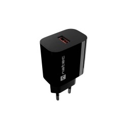 Universální nabíječka Natec RIBERA 18W, 1X USB-A,černá