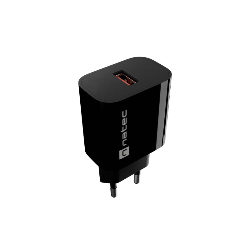 Universální nabíječka Natec RIBERA 18W, 1X USB-A,černá