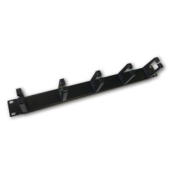 19" vyvazovací panel 1U 5x tvrdé plast. oko 3x6cm 7502