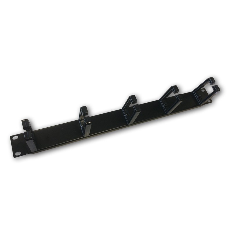 19" vyvazovací panel 1U 5x tvrdé plast. oko 3x6cm 7502