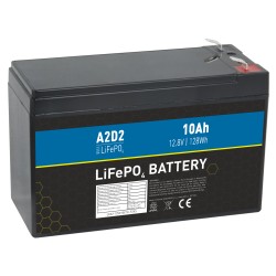 A2D2 baterie LiFePO4 12,8V 10Ah F2