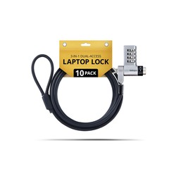 Startech UDUOKA10-Laptop-Lock/10-Pack 3-IN-1 Laptop Lock