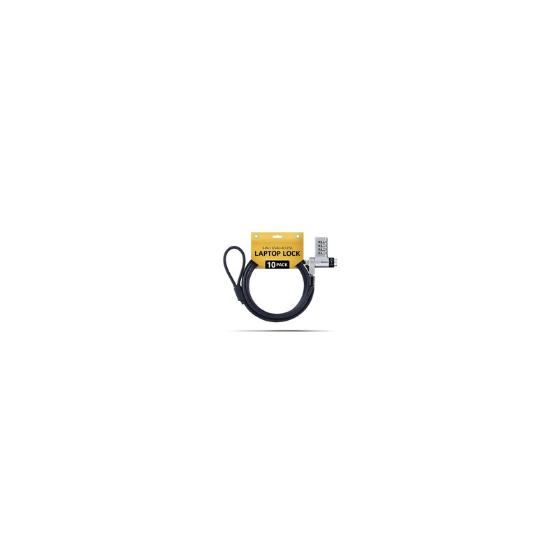 Startech UDUOKA10-Laptop-Lock/10-Pack 3-IN-1 Laptop Lock