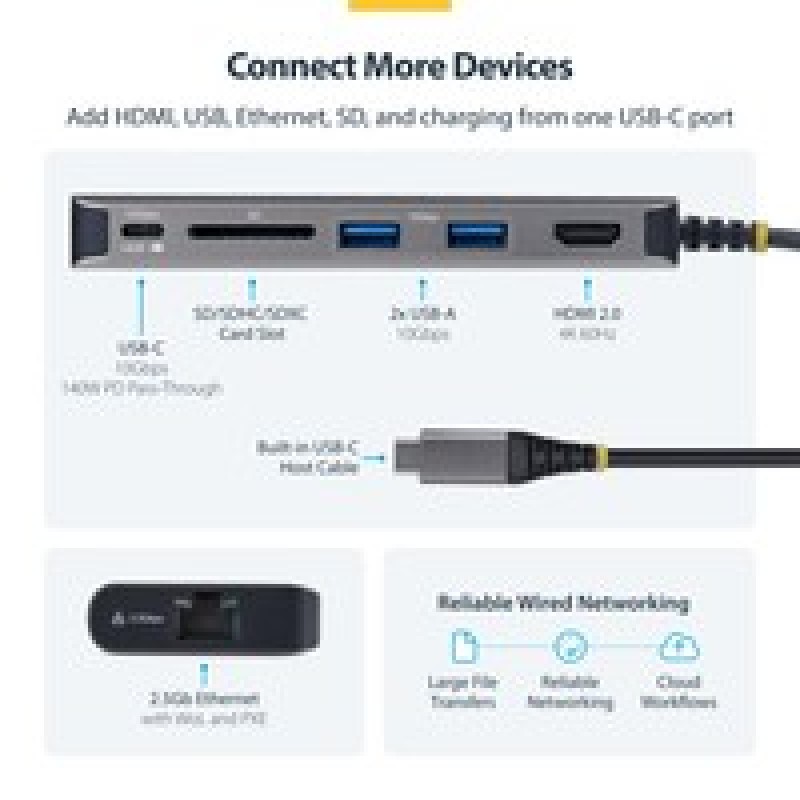 Startech 177B-USBC-Multiport/USB-C HDMI Multiport Hub 140W