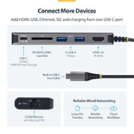 Startech 177B-USBC-Multiport/USB-C HDMI Multiport Hub 140W