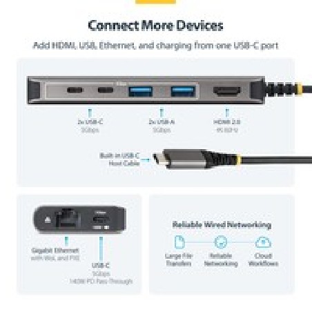 Startech 315B-USBC-Multiport/USB-C HDMI Multiport Hub 140W