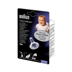 Braun LF40 ThermoScan náhradní krytky pro ušní teploměry, 40 kusů
