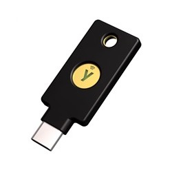 Security Key C NFC - USB-C, podporující vícefaktorovou autentizaci (NFC), podpora FIDO2 U2F, voděodolný
