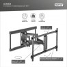 DIGITUS Plně pohyblivý TV nástěnný držák 37-80", 60 kg zatížení max., VESA: 200x100, 200x200, 300x200, 400x200, 300x300,