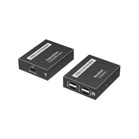 PremiumCord 4-port USB 2.0 extender over IP na 120m po síti a pro více přijímačů