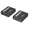 PremiumCord 4-port USB 2.0 extender over IP na 120m po síti a pro více přijímačů