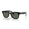 Meta Ray-Ban Gen1 Wayfarer, Shiny Black, G15 Green LARGE