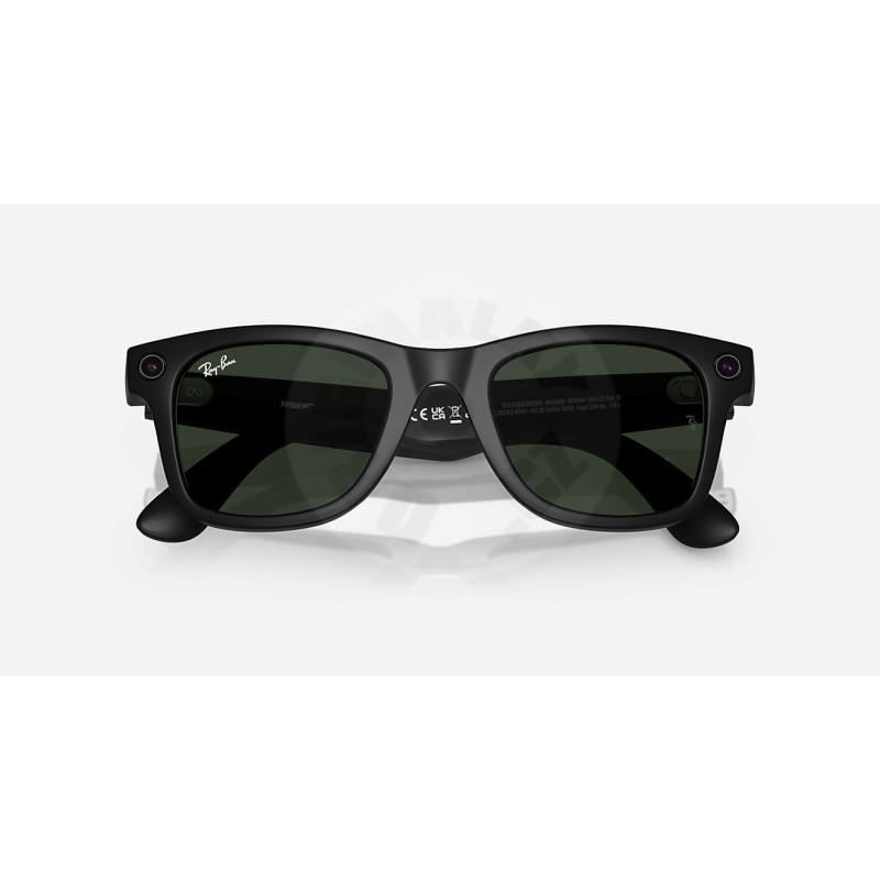 Meta Ray-Ban Gen1 Wayfarer - Matte Black/Clear to Graphite Green Transitions