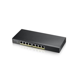 Zyxel GS1915-8EP 8-port Gigabit Web Smart PoE switch, 8x gigabit RJ45, fanless, 60W PoE budget