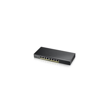 Zyxel GS1915-8EP 8-port Gigabit Web Smart PoE switch, 8x gigabit RJ45, fanless, 60W PoE budget