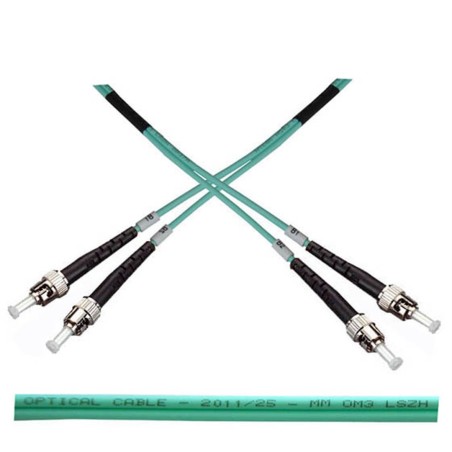Optický patch kabel duplex ST-ST 50/125 MM 5m OM3