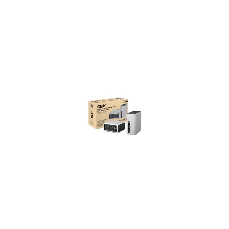 Club3D Mini dokovací stanice USB 3.2 4K30Hz UHD (HDMI/DVI/4x USB 3.1/Ethernet/Audio) DisplayLink® Certified