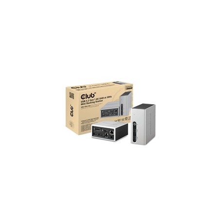 Club3D Mini dokovací stanice USB 3.2 4K30Hz UHD (HDMI/DVI/4x USB 3.1/Ethernet/Audio) DisplayLink® Certified
