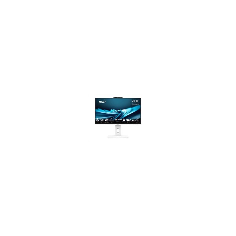MSI AIO PRO AP242P (PRO AP242P 14M-1091XEU), i3-14100, 23.8" FHD, Anti-Glare, 16GB, 512GB SSD, No OS, White