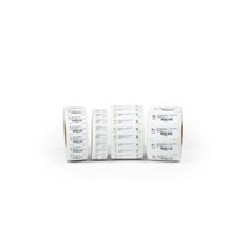 Zebra Label Synthetic 60X25MM RFID/Coated Acrylic Adh 76.2MM 400/R