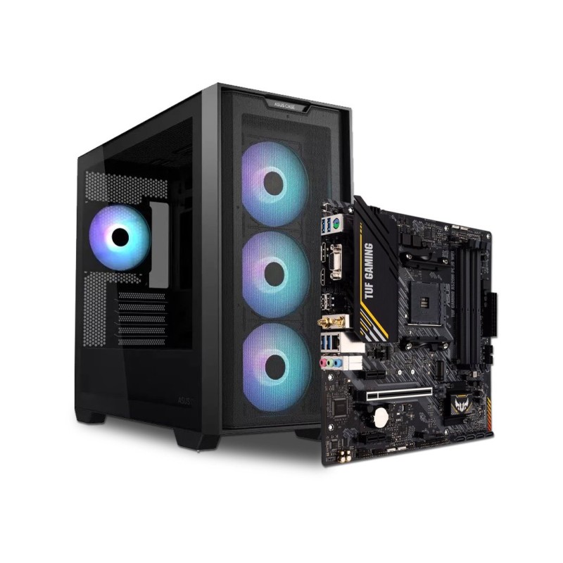 Výhodný set MB ASUS TUF Gaming A520M-PLUS WIFI + Skříň A21 PLUS TG ARGB Black
