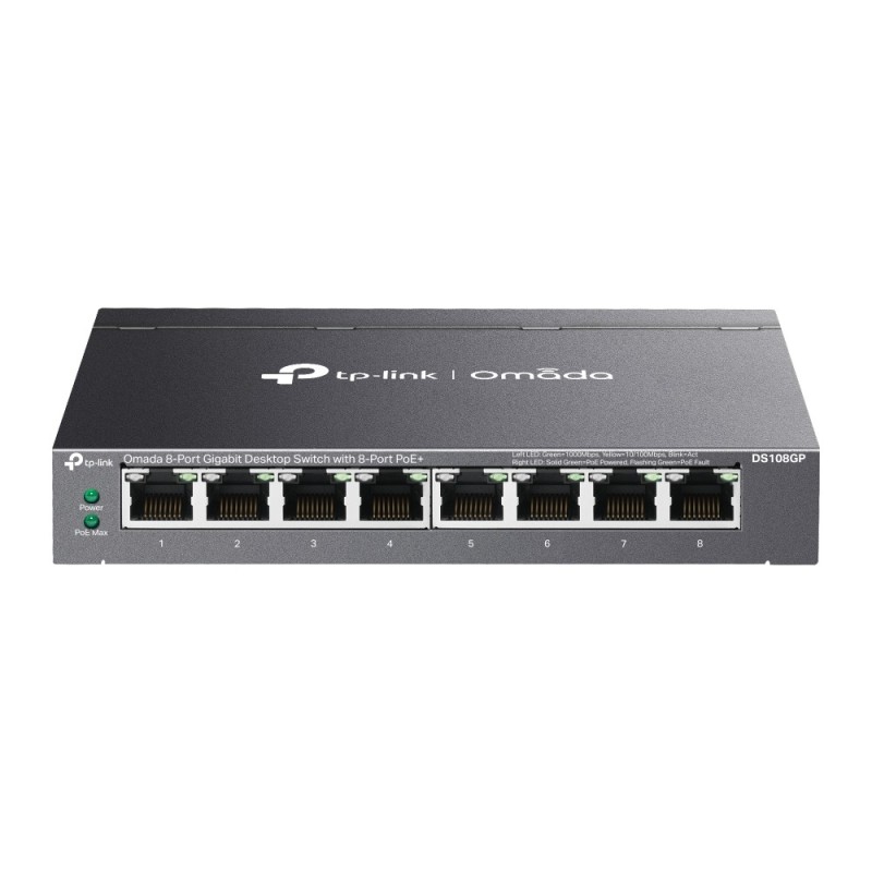 DS108GP TP-link Omada, 8G, 8 PoE+, switch