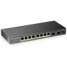 Zyxel GS1100-10HP v2 10-port Desktop Gigabit PoE Switch, 8x gigabit PoE RJ45, 2x SFP, 120W PoE budget