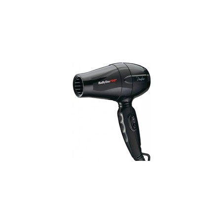BaByliss PRO BAB5510E mini fén, 1200 W, duální napětí, difuzér, koncentrátor, černý