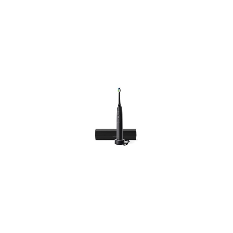 Philips Sonicare 5300 HX7101/02 sonický zubní kartáček černý, tlakový senzor, BrushSync, cestovní pouzdro