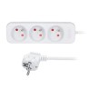 Solight prodlužovací přívod 3m, 3 zásuvky, 16A/3680W, PVC, bílý