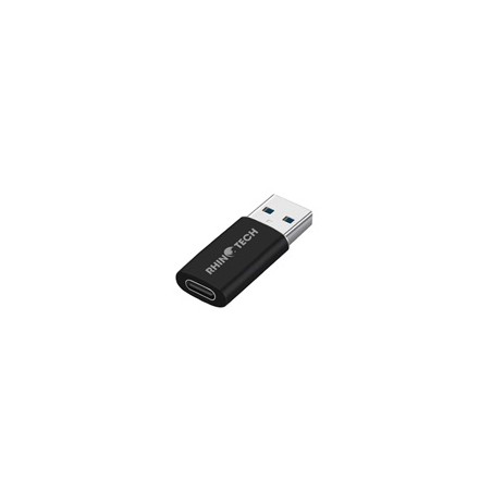 RhinoTech USB-C F na USB-A 3.0 M redukce, OTG, černá