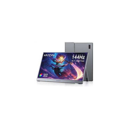 Arzopa Z1FC Portable Monitor 16.1" 144hz IPS Full HD 1080p Metal Housing Přenosný monitor + pouzdro