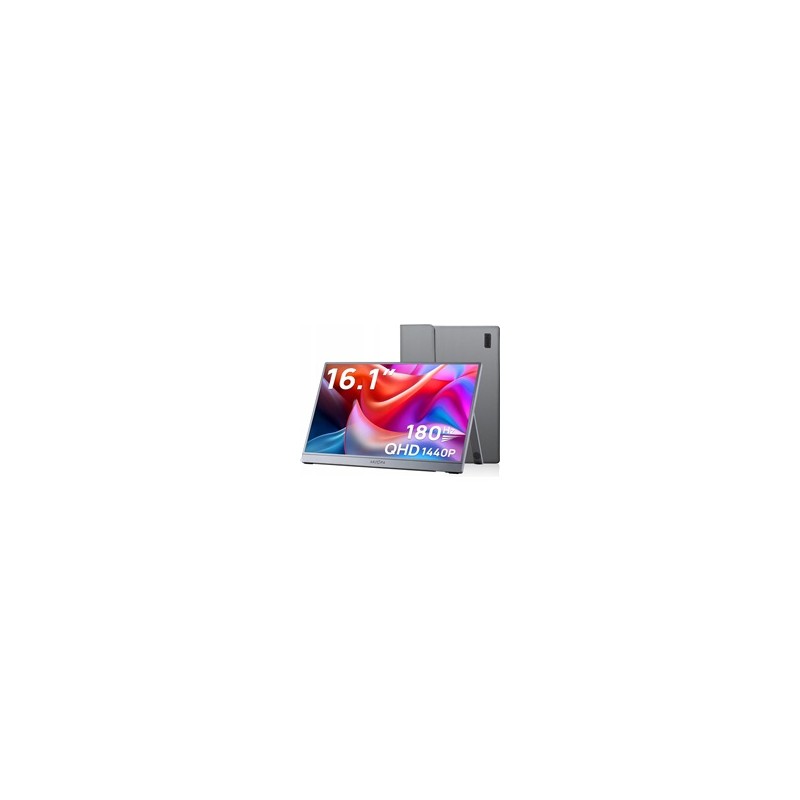 Arzopa Z3FC Portable Monitor 16.1" 180hz IPS 2K 1440P Metal Housing Přenosný monitor + pouzdro