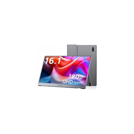 Arzopa Z3FC Portable Monitor 16.1" 180hz IPS 2K 1440P Metal Housing Přenosný monitor + pouzdro