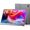 Arzopa Z3FC Portable Monitor 16.1" 180hz IPS 2K 1440P Metal Housing Přenosný monitor + pouzdro