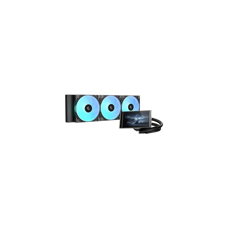 DEEPCOOL Vodní chladič LT360 VISION ARGB, 3x120mm, ARGB, AM5, LGA1851, černá