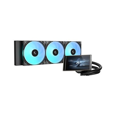 DEEPCOOL Vodní chladič LT360 VISION ARGB, 3x120mm, ARGB, AM5, LGA1851, černá